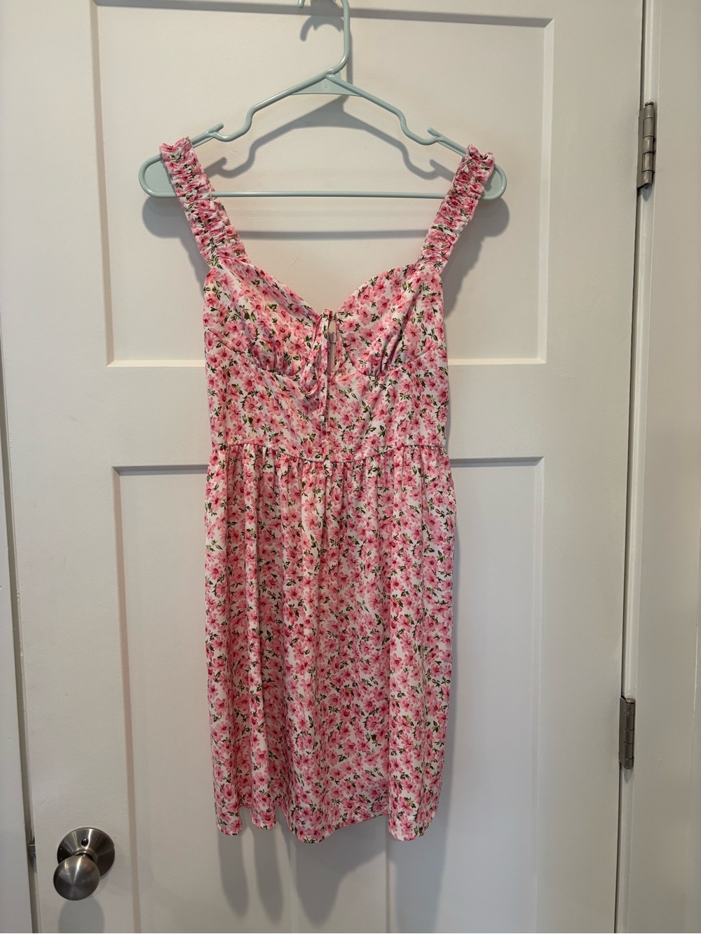 Pink Floral mini Sundress